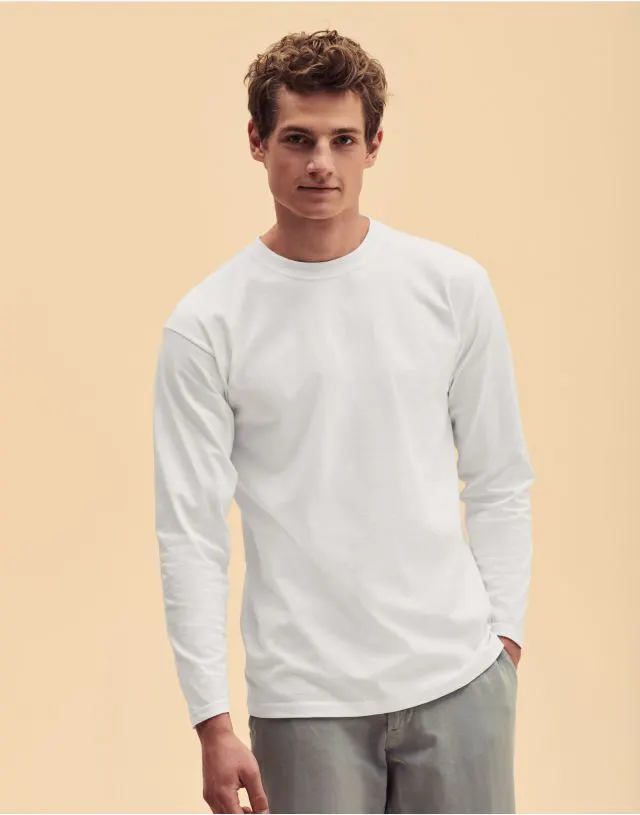 Mens Super Premium Long Sleeve T Shirt | Fruit Of The Loom 61042