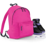 Bagbase Junior Fashion Backpack in Fuchsia and Graphite