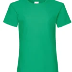 Fruit Of The Loom Kids Girls Valueweight T-Shirt in Kelly Green
