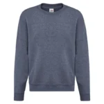 Fruit Of The Loom Kids Classic Set-In Sweat in Vintage Heather Navy