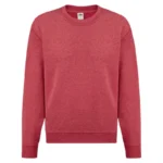 Fruit Of The Loom Kids Classic Set-In Sweat in Vintage Heather Red