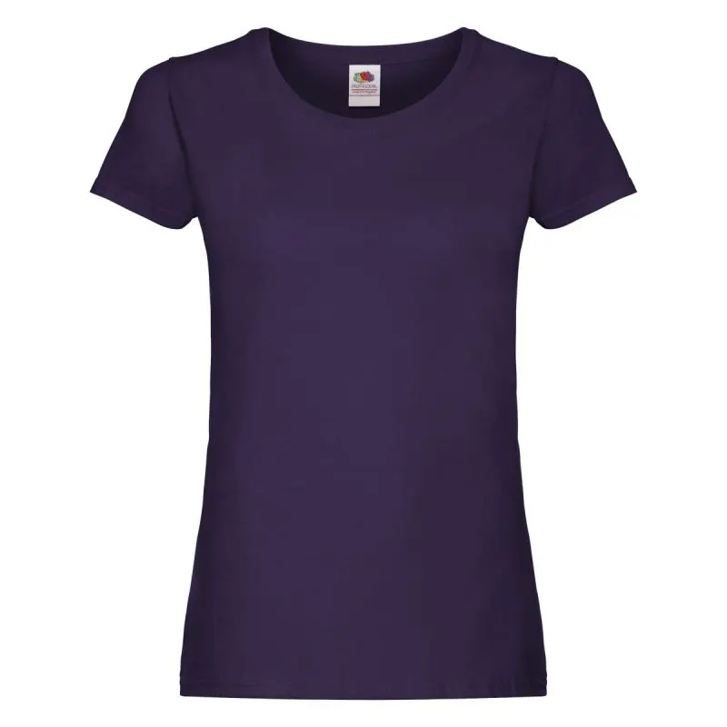 Fruit Of The Loom Ladies Original T-Shirt in Purple