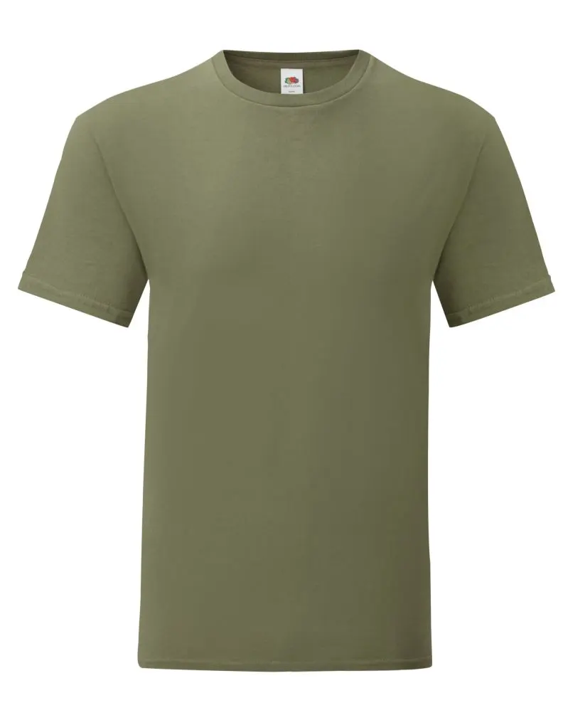Fruit Of The Loom Mens Iconic 150 T-Shirt in Classic Olive