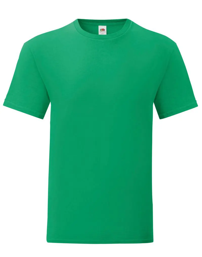 Fruit Of The Loom Mens Iconic 150 T-Shirt in Kelly Green