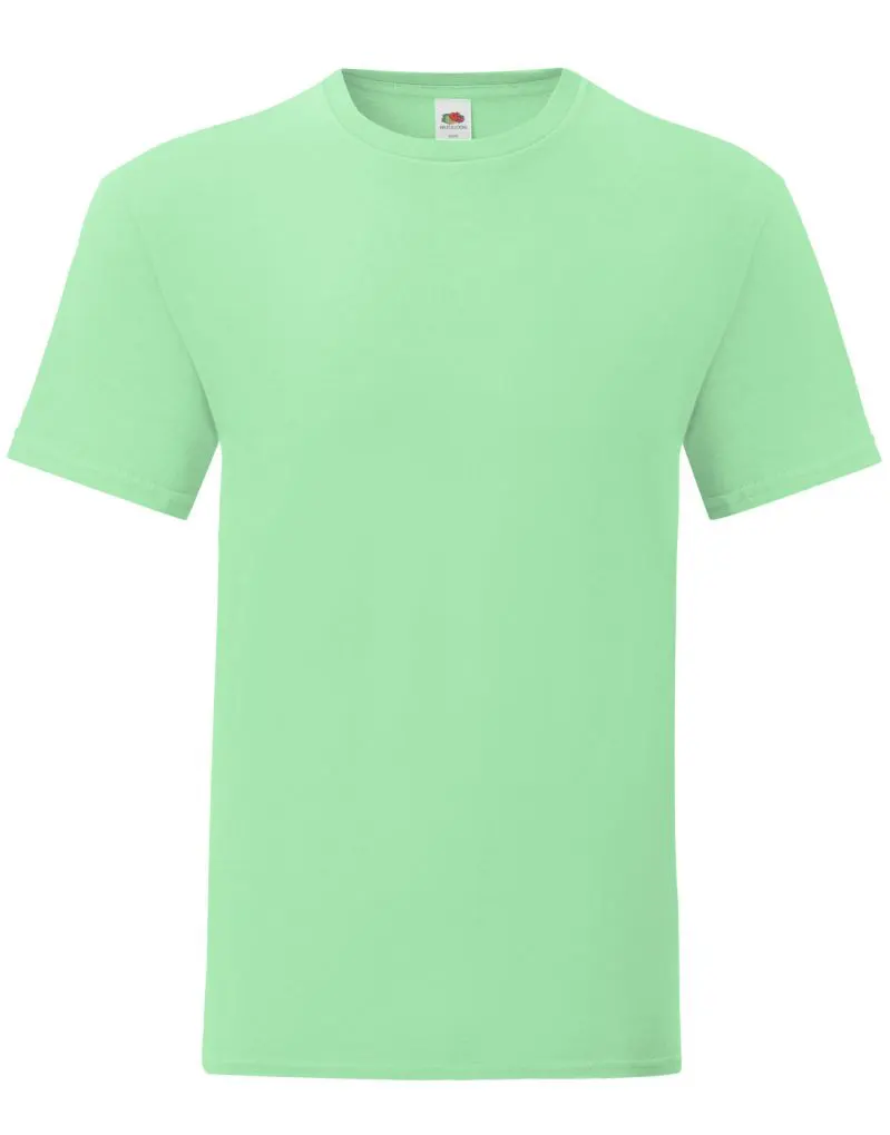 Fruit Of The Loom Mens Iconic 150 T-Shirt in Neomint