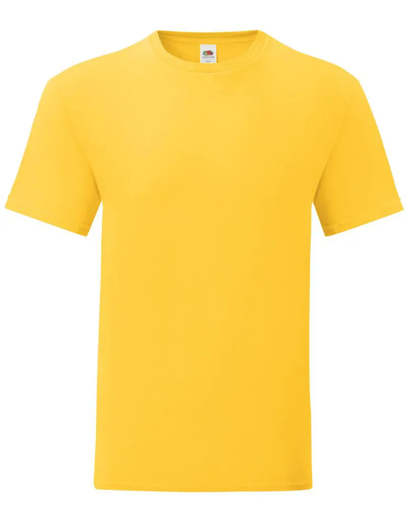 Fruit Of The Loom Mens Iconic 150 T-Shirt in Sunflower