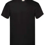Fruit Of The Loom Mens Original T-Shirt in Black