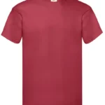 Fruit Of The Loom Mens Original T-Shirt in Brick Red