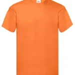 Fruit Of The Loom Mens Original T-Shirt in Orange