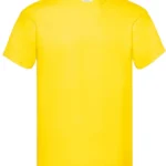 Fruit Of The Loom Mens Original T-Shirt in Yellow