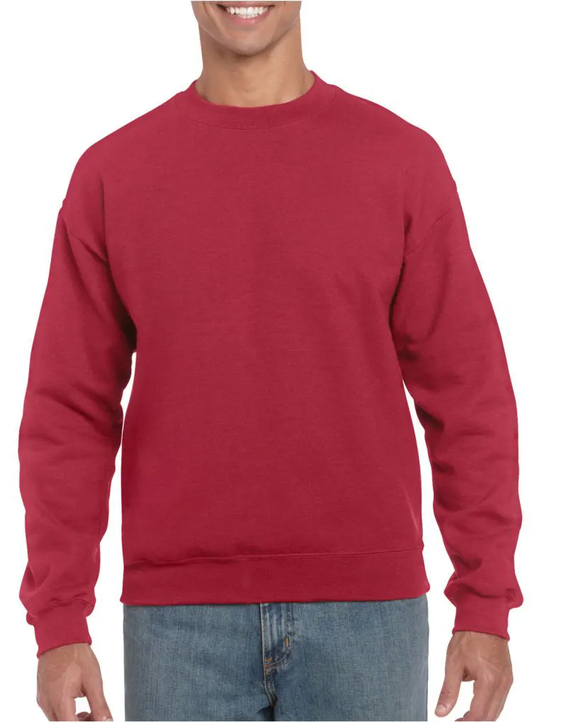 Gildan Heavy Blend Adult Crewneck Sweatshirt in Antique Cherry Red