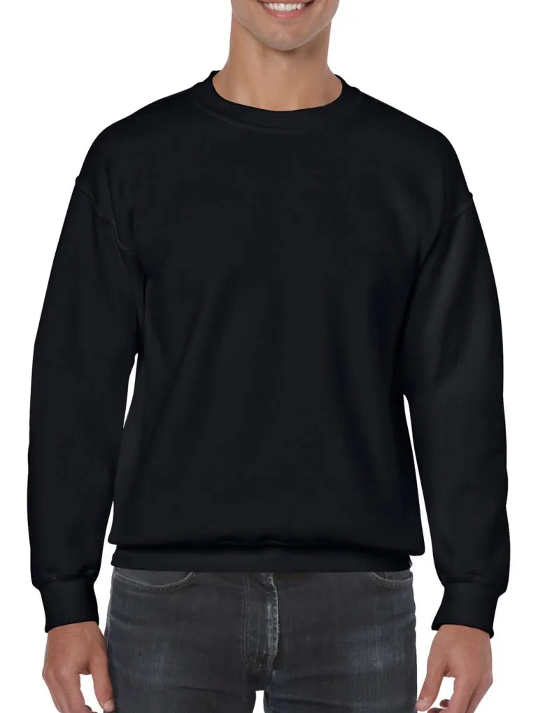 Gildan Heavy Blend Adult Crewneck Sweatshirt in Black