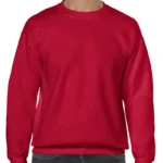 Gildan Heavy Blend Adult Crewneck Sweatshirt in Cherry Red