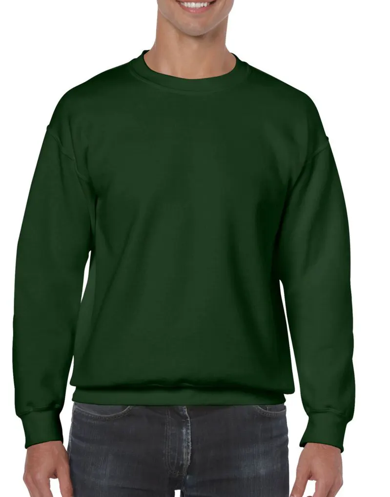 Gildan Heavy Blend Adult Crewneck Sweatshirt in Forest Green