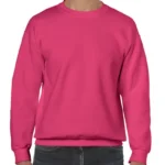 Gildan Heavy Blend Adult Crewneck Sweatshirt in Heliconia