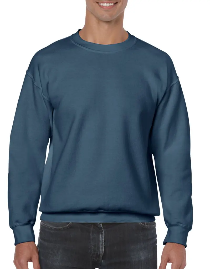 Gildan Heavy Blend Adult Crewneck Sweatshirt in Indigo Blue