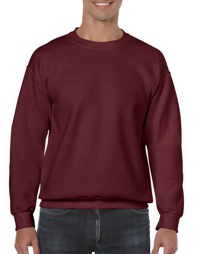 Gildan Heavy Blend Adult Crewneck Sweatshirt in Maroon