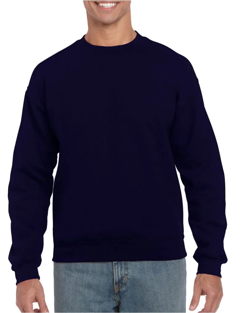 Gildan Heavy Blend Adult Crewneck Sweatshirt in Navy Blue