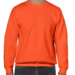 Gildan Heavy Blend Adult Crewneck Sweatshirt in Orange