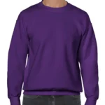 Gildan Heavy Blend Adult Crewneck Sweatshirt in Purple