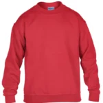 Gildan Kids Heavy Blend Youth Crewneck Sweatshirt in Red