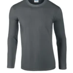 Gildan Softstyle Adult Long Sleeve T-Shirt in Charcoal