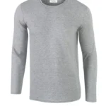 Gildan Softstyle Adult Long Sleeve T-Shirt in Sport Grey (RS)