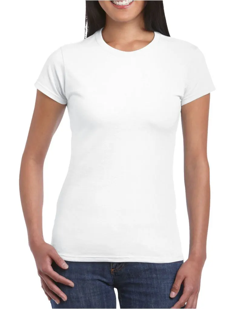 Gildan Softstyle Ladies T-Shirt in White