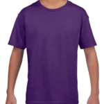 Gildan Kids Softstyle Youth T-Shirt in Purple