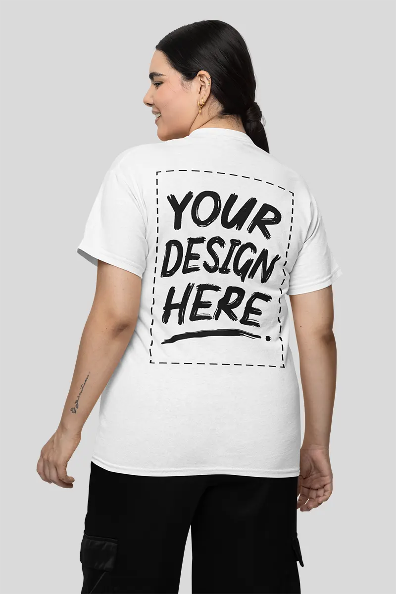 Personalised Womens T-shirt Back Printed