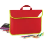 Quadra Enhanced-Viz Book Bag in Classic Red