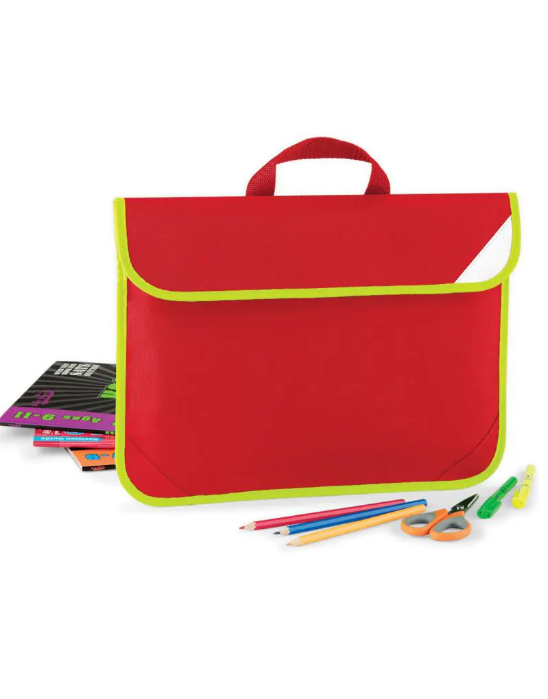 Quadra Enhanced-Viz Book Bag in Classic Red