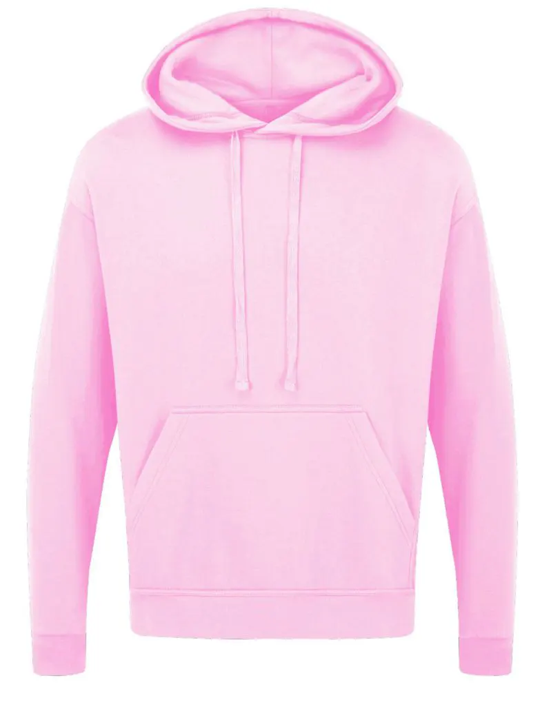 Ultimate Clothing Company Mens UCC Everyday Hooded Sweat in Light Pink