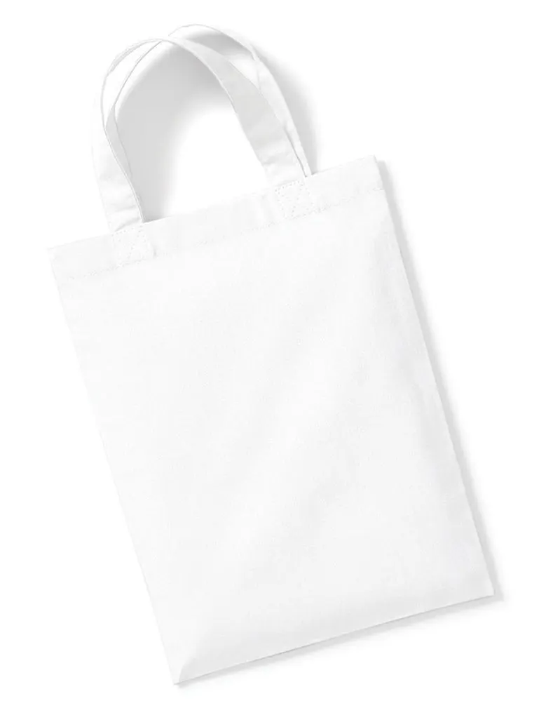 Westford Mill Cotton Party Bag for Life in White
