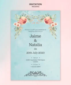 Personalised Wedding Invitation Card