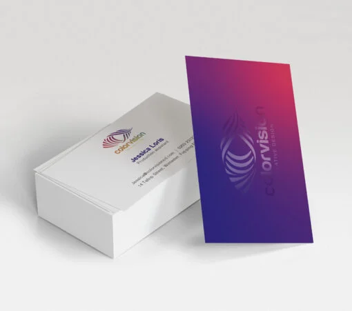 Spot uv business cards