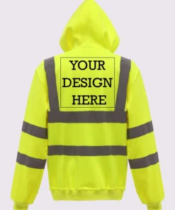 Alternative view of Hi-Vis Zipped Hoodie
